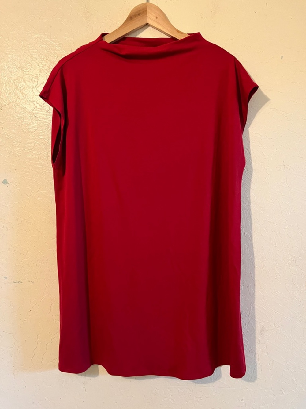 Eileen Fisher Sleeveless Crimson Red Tunic